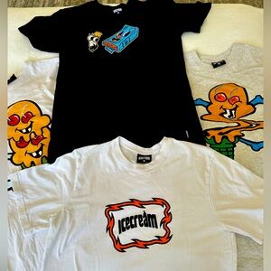 Ice cream shirts , size small in Men .